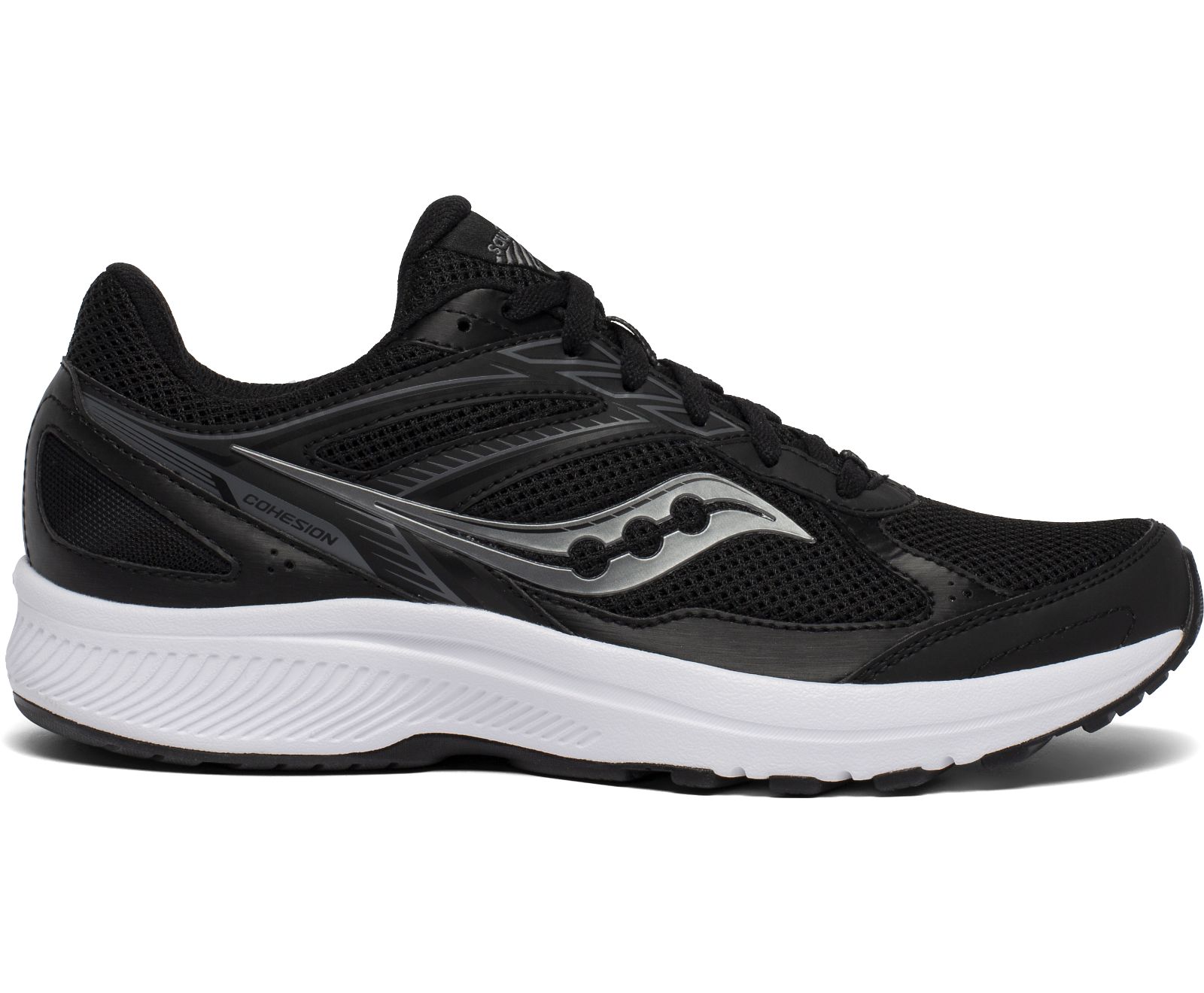 Saucony Cohesion 14 Men\'s Running Shoes Black / White | Canada 451OKIR